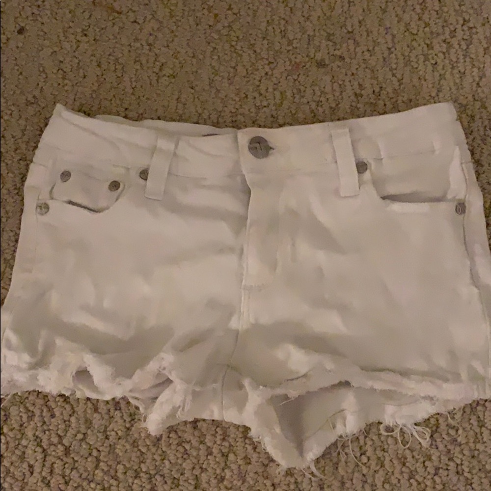 Tractr size 14 white jean shorts